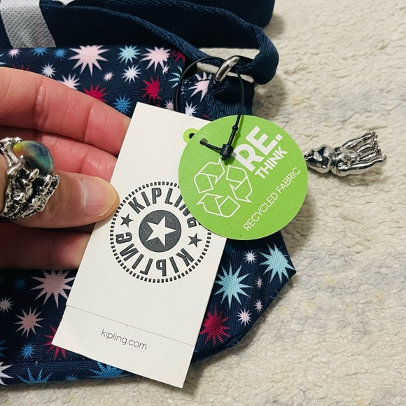 NWT Kipling Sabian Mini Crossbody Bag With Funky Stars 7.75''Lx 5.75''H x 3.25”D - Picture 6 of 12